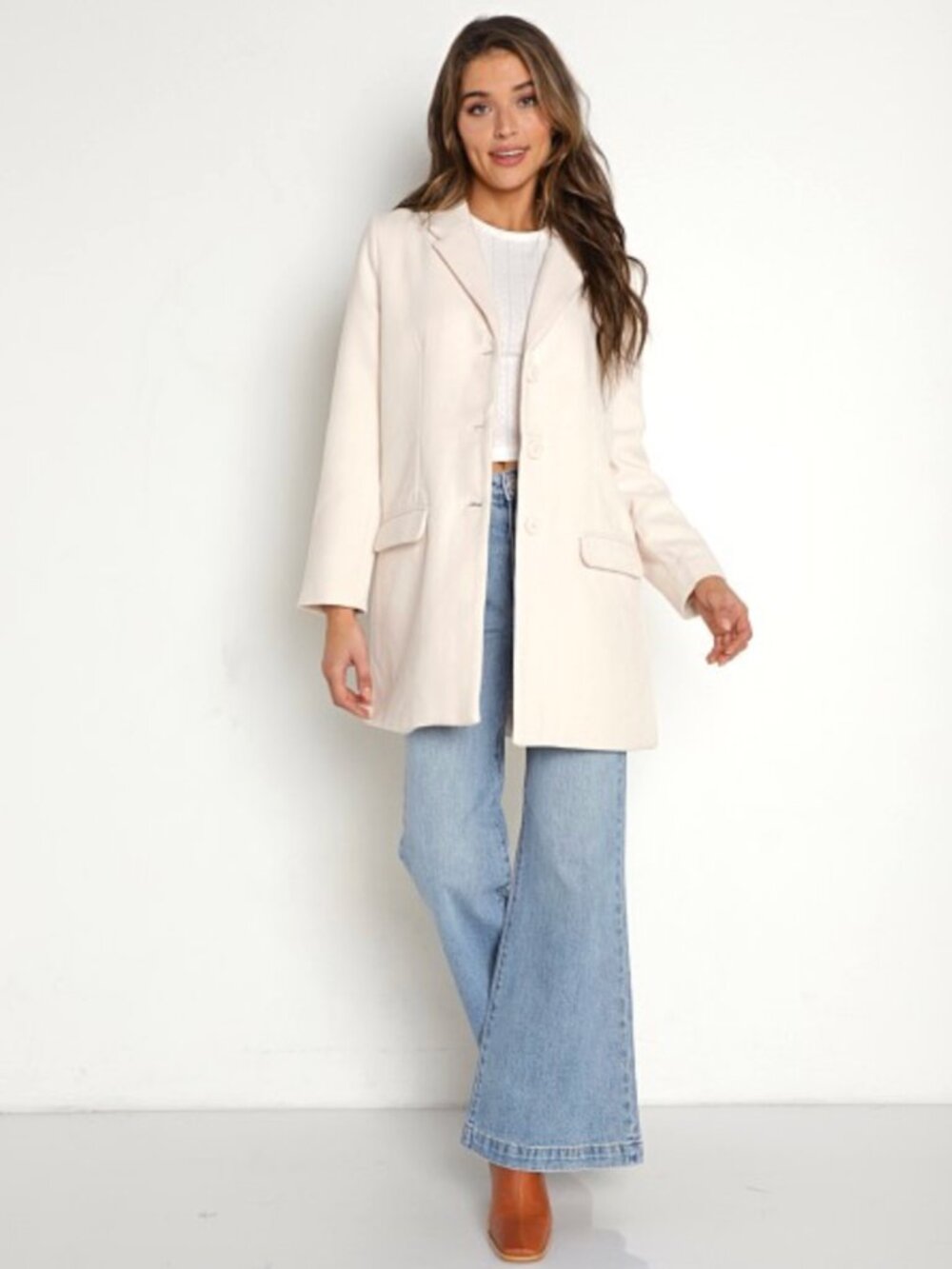 BB Dakota Whiskey Business Coat in Alabaster